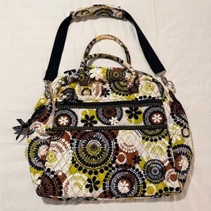 Vera Bradley Grand Traveler in the retired "Cocoa Moss" pattern